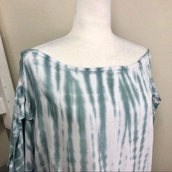 NORTH SHORE Tie Dye Top Split Open Back Surf Beach - Picture 3 of 10